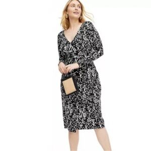 Diane Von Furstenberg Black and White Midi Dress